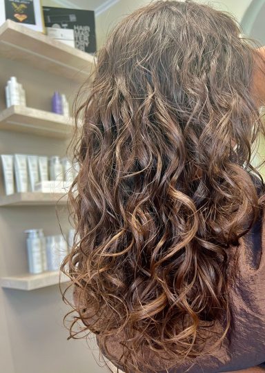 Beispiele Frisuren Locken Nachher
