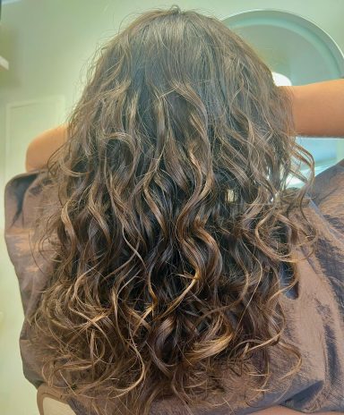 Beispiele Frisuren Locken Nachher