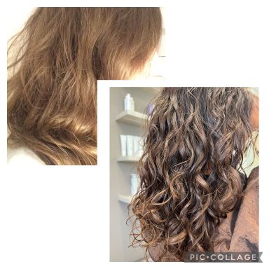 Beispiele Frisuren Locken Vorher-Nachher